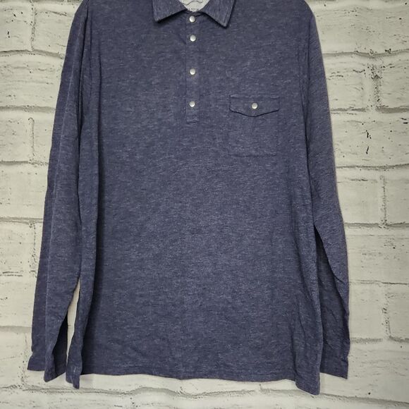 Banana Republic Men's Shirt Long Sleeve Blue Collared Size Large Casual - Picture 4 of 12